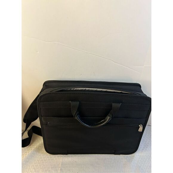 Samsonite laptop computer bag padded black 17x14x5.5" multi compartments - Picture 4 of 12